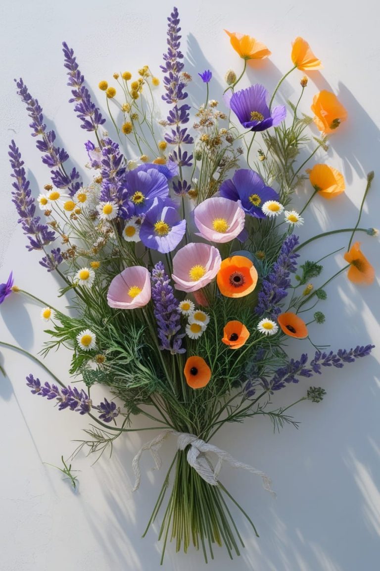 Pink Roses and Carnations